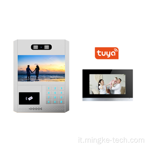 Sistema di citofono per campanelli video per videocamera Tuya per appartamenti